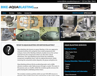 Bike Aqua Blasting Website