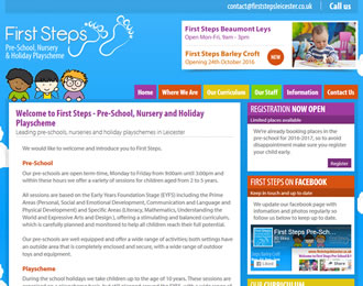 First Steps Pre-School Website